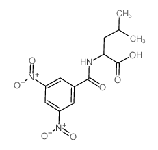 (2S)-2-[(3,5-dinitrobenzoyl)amino]-4-methylpentanoicacid structure, CAS 7495-01-4