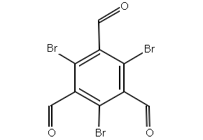 2,4,6-tribromobenzene-1,3,5-tricarbaldehyde structure, CAS 191529-09-6