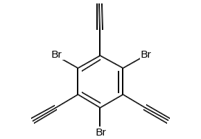 Benzene, 1,3,5-tribromo-2,4,6-triethynyl- structure, CAS 2546258-63-1