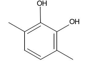 3,6-Dimethylpyrocatechol structure, CAS 2785-78-6