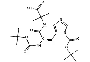 Alanine, N,3-bis[(1,1-dimethylethoxy)carbonyl]-L-histidyl-2-methyl- structure, CAS 1169630-98-1