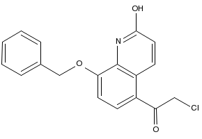 5-(Chloroacetyl)-8-(phenylmethoxy)-2(1H)-quinolinone structure, CAS 63404-86-4