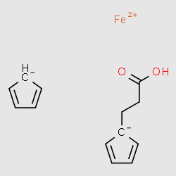 3-Ferrocenylpropionic acid structure, CAS 12261-46-0
