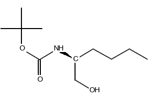 (S)-tert-butyl 1-hydroxyhexan-2-ylcarbaMate structure, CAS 116640-16-5
