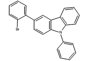 2-(2-BroMophenyl)-9H-phenylcarbazole structure, CAS 1616607-88-5