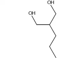 2-N-PROPYLPROPANE-1,3-DIOL structure, CAS 2612-28-4