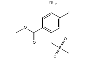 Methyl-2-(aminosulfonyl)-4-[[(methylsulfonyl)amino]methyl]-benzoate structure, CAS 393509-80-3