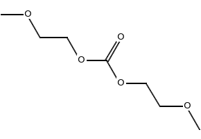 Carbonic acid bis(2-methoxyethyl) ester structure, CAS 626-84-6