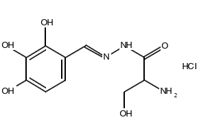 Benserazide Hydrochloride impurity C structure, CAS 1353749-74-2