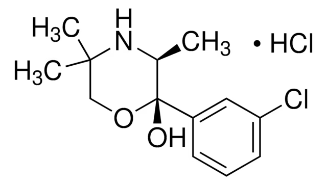 (+)-(2S,3S)-2-(3-chlorophenyl)-3,5,5-trimethylmorpholin-2-ol structure, CAS 106083-71-0