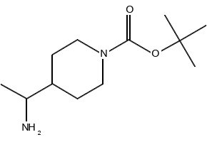 TERT-BUTYL 4-(1-AMINOETHYL)PIPERIDINE-1-CARBOXYLATE structure, CAS 455267-29-5