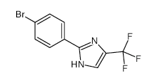 1H-IMidazole, 2-(4-broMophenyl)-5-(trifluoroMethyl)- structure, CAS 1010837-60-1