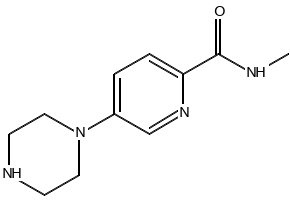 2-Pyridinecarboxamide,N-methyl-5-(1-piperazinyl)- structure, CAS 2259835-10-2