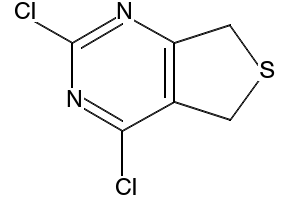 2,4-dichloro-5,7-dihydrothieno[3,4-d]pyriMidine structure, CAS 74901-71-6