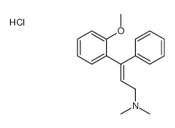 1-(o-Anisyl)-1-phenyl-3-dimethylaminoprop-1-ene hydrochloride structure, CAS 21165-51-5