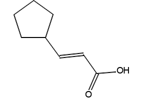 (E)-3-cyclopentylacrylic acid structure, CAS 117929-79-0