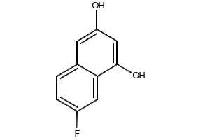 1,3-Naphthalenediol, 7-fluoro- structure, CAS 2460027-79-4