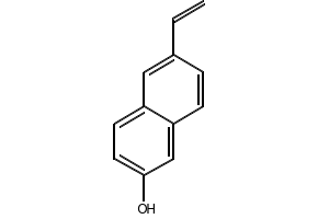2-Naphthalenol, 6-ethenyl- structure, CAS 136896-92-9