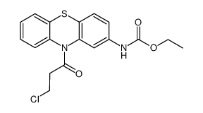 ETHYL 10-(B-CHLOROPROPIONYL)PHENOTHIAZINE-2-CARBAMATE structure, CAS 34749-22-9