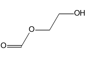 2-hydroxyethyl formate structure, CAS 628-35-3