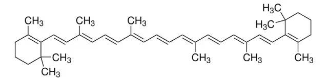 BETA-CAROTENE structure, CAS 301150-50-5
