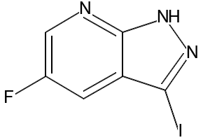 1H-Pyrazolo[3,4-b]pyridine, 5-fluoro-3-iodo- structure, CAS 1350653-23-4