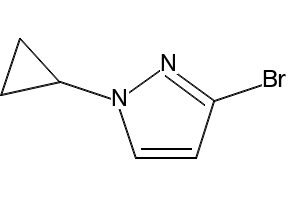 3-bromo-1-cyclopropyl-1H-pyrazole structure, CAS 1622840-18-9