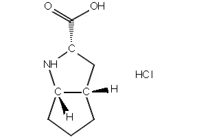 Cyclopenta[b]pyrrole-2-carboxylic acid, octahydro-, hydrochloride structure, CAS 852468-51-0