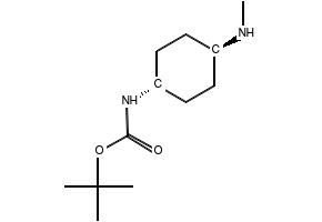 (1R,4R)-(4-MethylaMino-cyclohexyl)-carbaMic acid tert-butyl ester structure, CAS 294180-29-3