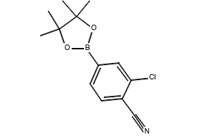 2-Chloro-4-(4,4,5,5-tetraMethyl-1,3,2-dioxaborolan-2-yl)benzonitrile structure, CAS 548797-51-9