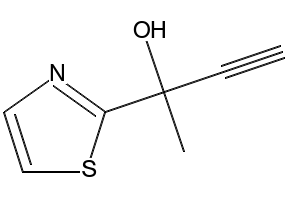 2-(5-Methylisoxazol-3-yl)but-3-yn-2-ol structure, CAS 1202769-66-1