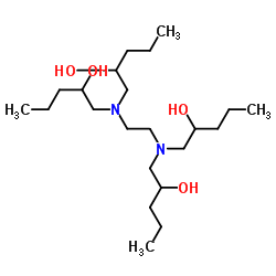 2-Pentanol, 1,1',1'',1'''-(1,2-ethandiyldinitrilo) tetrakis structure, CAS 86443-82-5