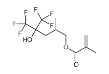 1,1,1-Trifluoro-2-(trifluoromethyl)-2-hydroxy-4-methyl-5-pentyl methacrylate structure, CAS 853064-87-6