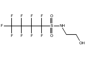 1,1,2,2,3,3,4,4,4-nonafluoro-N,N-bis(2-hydroxyethyl)butane-1-sulphonamide structure, CAS 34455-00-0
