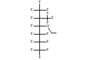 2-(TRIFLUOROMETHYL)-3-ETHOXYDODECAFLUOROHEXANE structure, CAS 297730-93-9