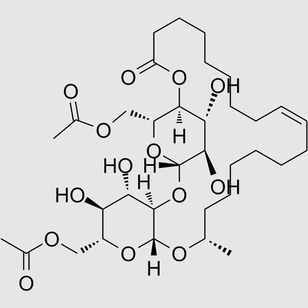 Lactonic Sophorolipid structure, CAS 148409-20-5