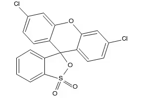 3',6'-dichlorospiro[benzo[c][1,2]oxathiole-3,9'-xanthene] 1,1-dioxide structure, CAS 77545-45-0