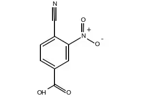 4-cyano-3-nitrobenzoic acid structure, CAS 153775-42-9