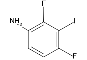 2,4-Difluoro-3-iodoaniline structure, CAS 1437316-91-0