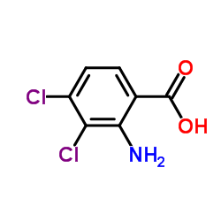 2-Amino-3,4-dichlorobenzoicacid structure, CAS 20776-62-9