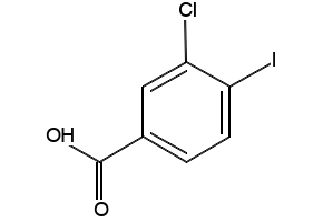 3-chloro-4-iodobenzoic acid structure, CAS 58123-72-1