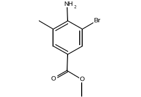 Methyl-4-amino-3-bromo-5-methylbenzoate structure, CAS 900019-52-5