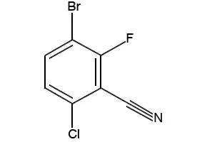 3-bromo-6-chloro-2-fluoroBenzonitrile structure, CAS 943830-79-3
