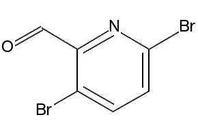 3,6-dibromopicolinaldehyde structure, CAS 1215183-85-9