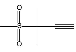 3-Methyl-3-(methylsulfonyl)but-1-yne structure, CAS 2109226-54-0