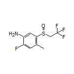 Benzenamine, 2-fluoro-4-methyl-5-[(2,2,2-trifluoroethyl)sulfinyl]- structure, CAS 1445685-07-3