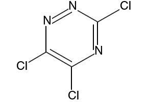 3,5,6-Trichloro-1,2,4-triazine structure, CAS 873-41-6