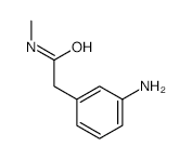 2-(3-aminophenyl)-N-methylacetamide(SALTDATA: FREE) structure, CAS 58730-35-1