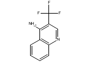 3-(TrifluoroMethyl)quinolin-4-aMine structure, CAS 1820650-23-4