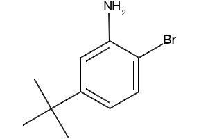 2-broMo-5-tert-butylaniline structure, CAS 58164-14-0